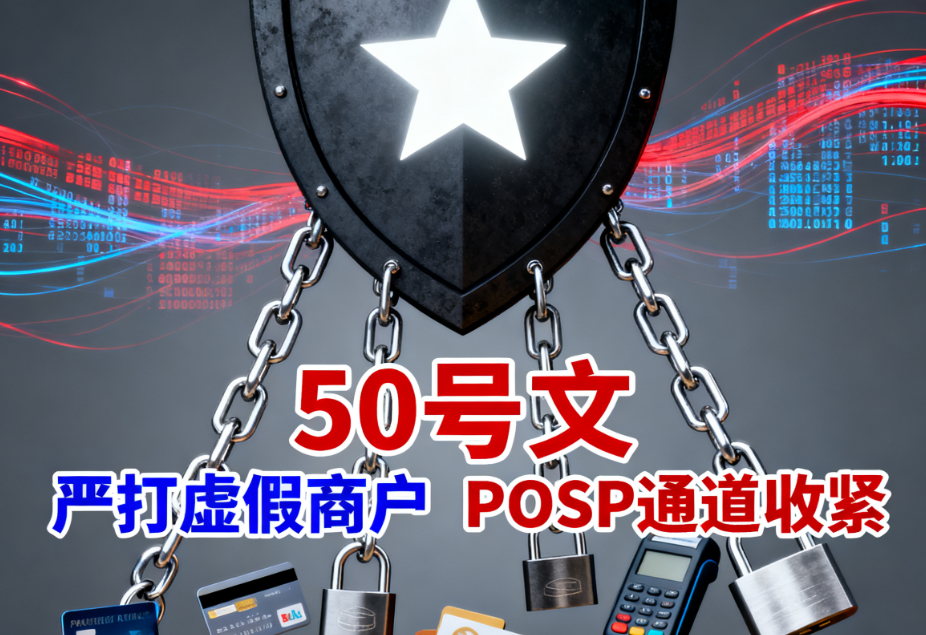 喔刷POS机：支付行业重磅监管来袭！50号文严打虚假商户，POSP通道收紧！