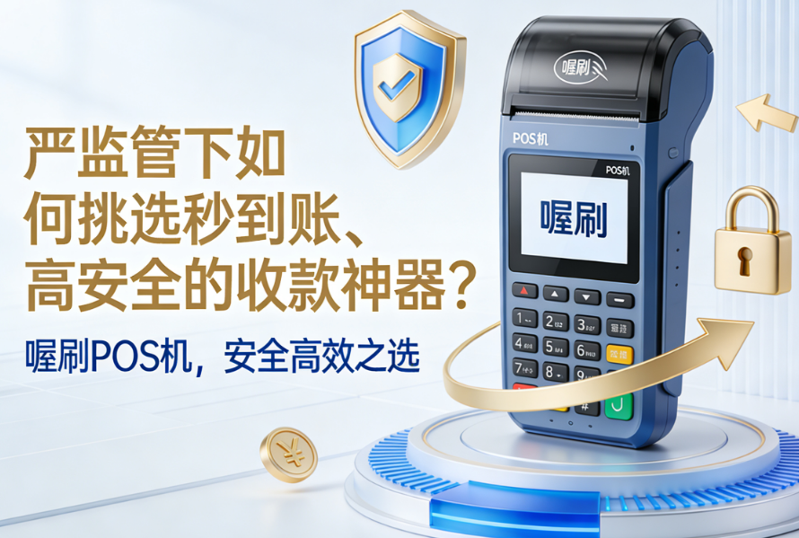 喔刷POS机:严监管下如何挑选秒到账、高安全的收款神器?