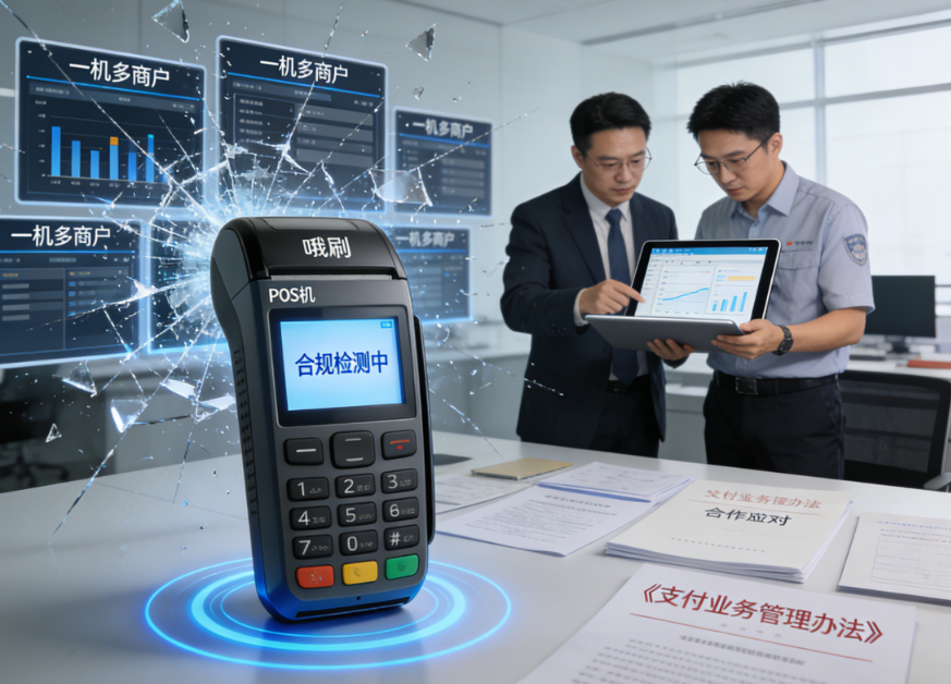 喔刷POS机:支付行业合规风暴升级:“一机多商户”模式遭围剿,机构与厂商如何应对?