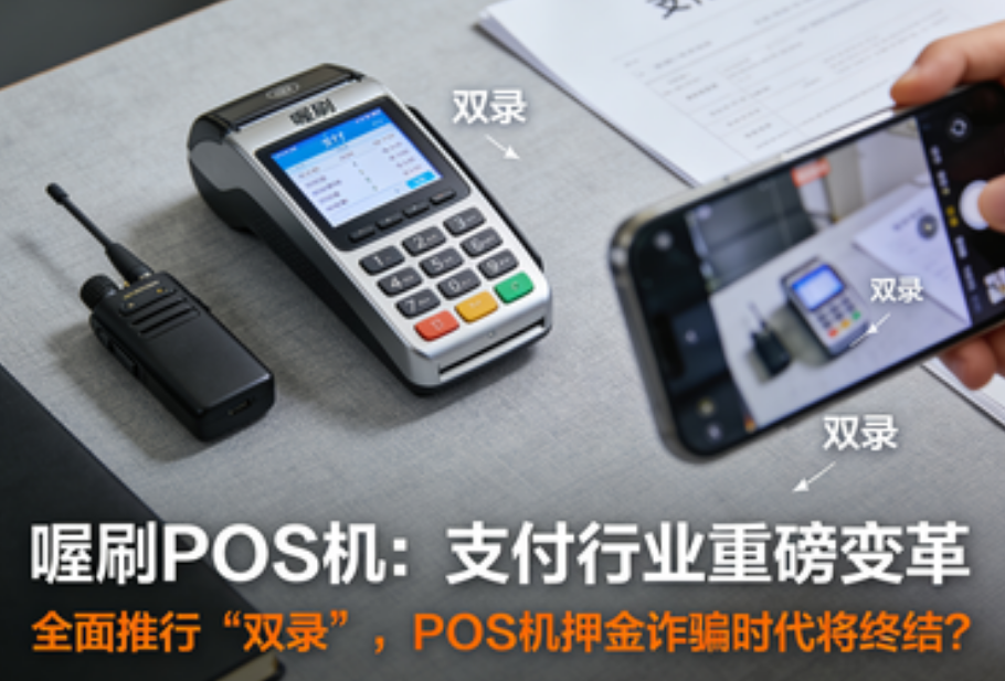 喔刷POS机:支付行业重磅变革-全面推行“双录”,POS机押金诈骗时代将终结?