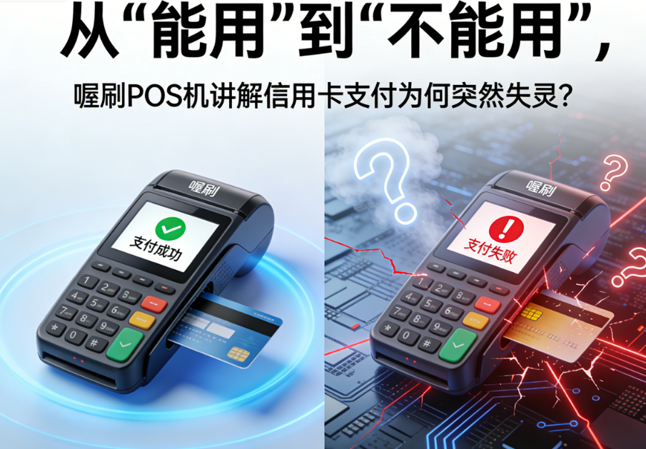 从“能用”到“不能用”，喔刷POS机讲解信用卡支付为何突然失灵？
