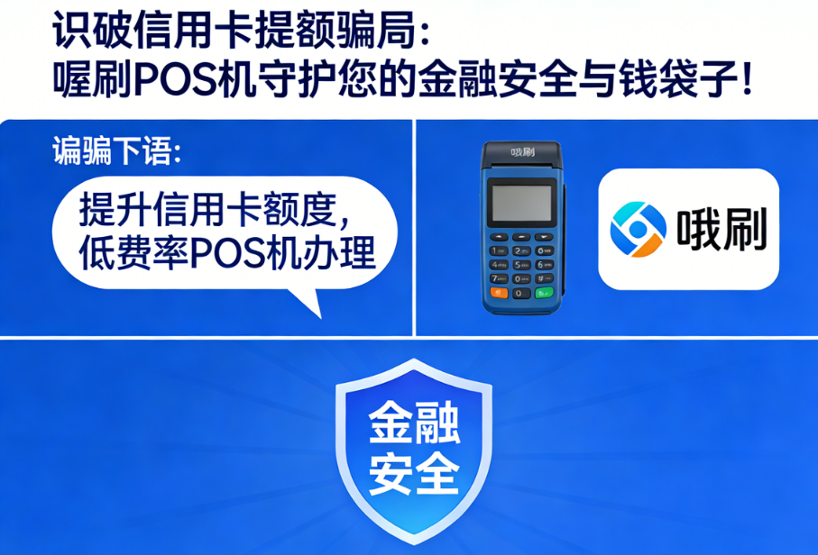 识破信用卡提额骗局：喔刷POS机守护您的金融安全与钱袋子！