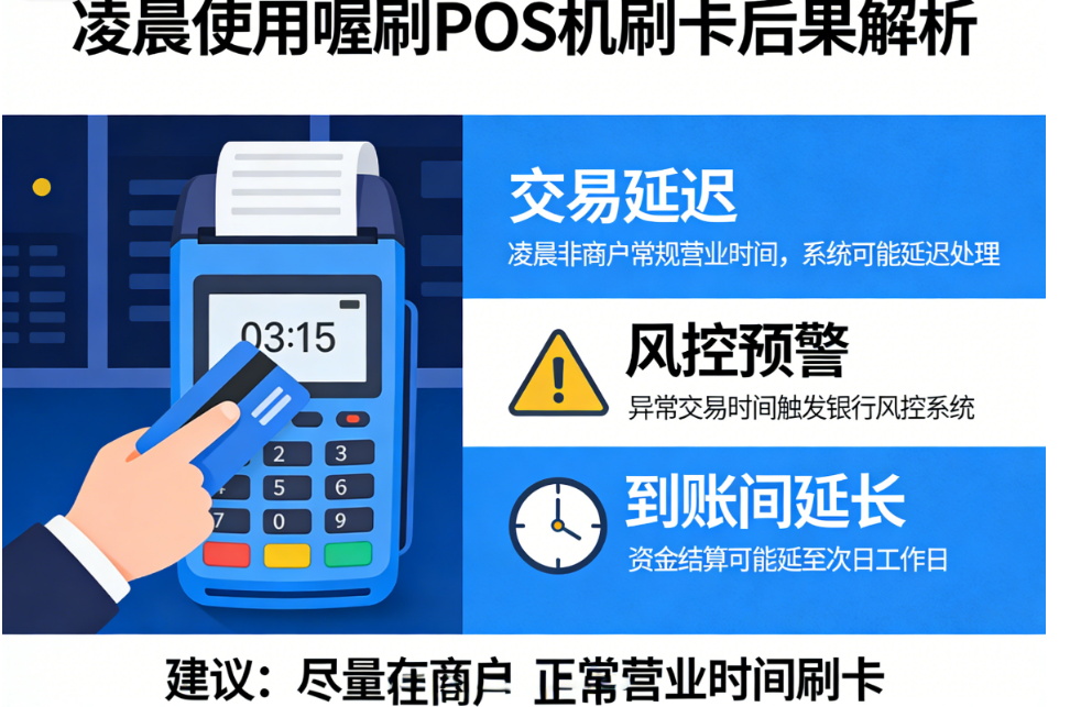 晚上或凌晨用喔刷POS机刷卡会导致什么后果？
