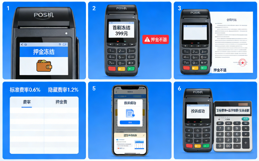 喔刷POS机避坑全攻略：6个关键点教你识别套路，避免押金不退、费率陷阱！