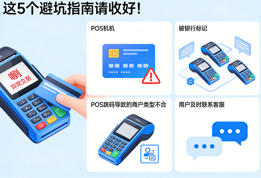 喔刷POS机使用不当易触发信用卡风控？这5个避坑指南请收好！