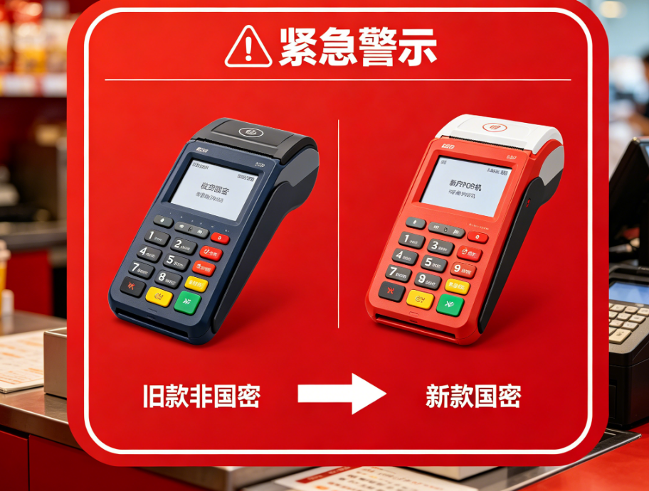 紧急提醒：2026年6月30日起非国密POS机全面停用！商户必看更换指南！