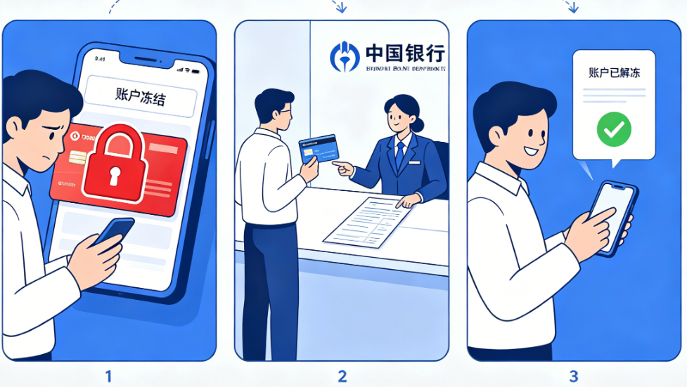 银行卡突然被冻结用不了？别慌！3分钟搞懂原因+正确解冻步骤！