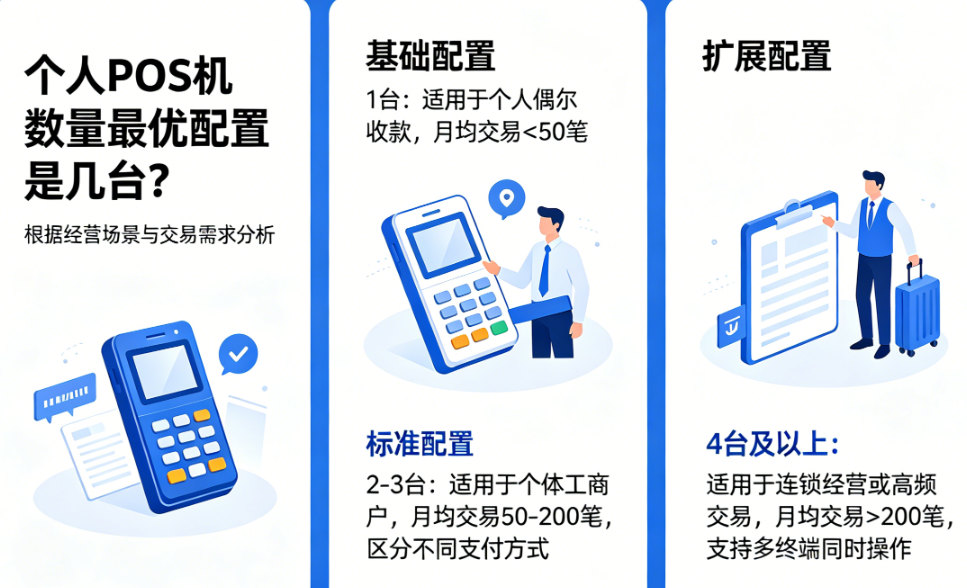 个人POS机数量更优配置是几台?