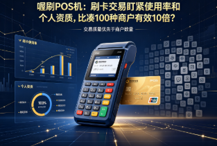 喔刷POS机:刷卡交易盯紧使用率和个人资质,比凑100种商户有效10倍?
