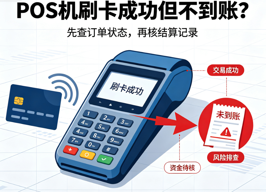 POS机刷卡成功但不到账？