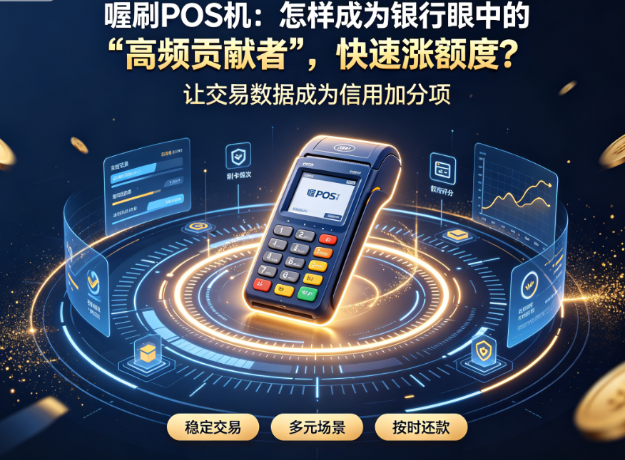 喔刷POS机：怎样成为银行眼中的“高频贡献者”，快速涨额度？