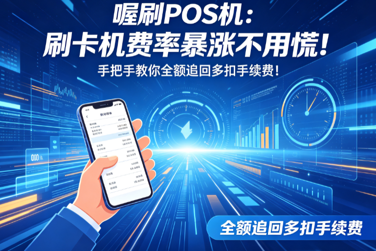 喔刷POS机：刷卡机费率暴涨不用慌！手把手教你全额追回多扣手续费！