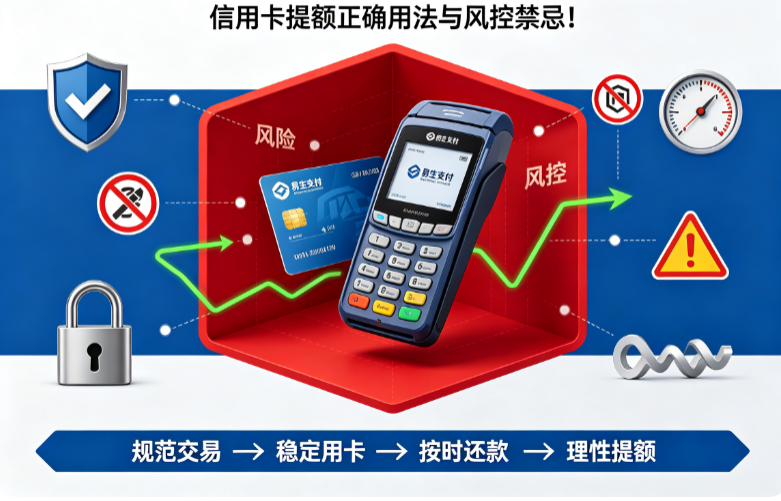 易生支付：别再乱刷POS机！信用卡提额正确用法与风控禁忌！