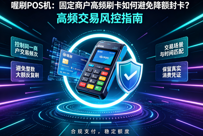 喔刷POS机：固定商户高频刷卡如何避免降额封卡？