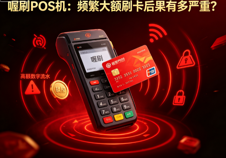喔刷POS机:频繁大额刷卡后果有多严重?