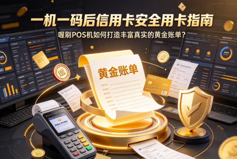 一机一码后信用卡安全用卡指南：喔刷POS机如何打造丰富真实的黄金账单？