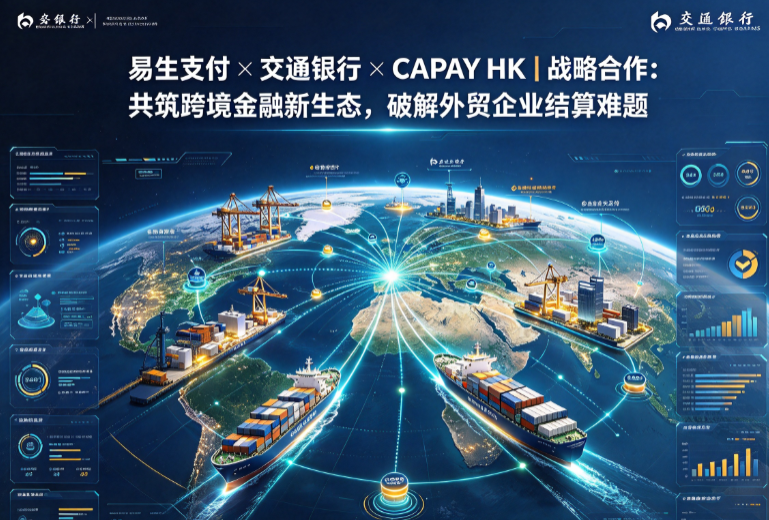 易生支付携手交通银行、CAPAY HK战略合作：共筑跨境金融新生态，破解外贸企业结算难题！
